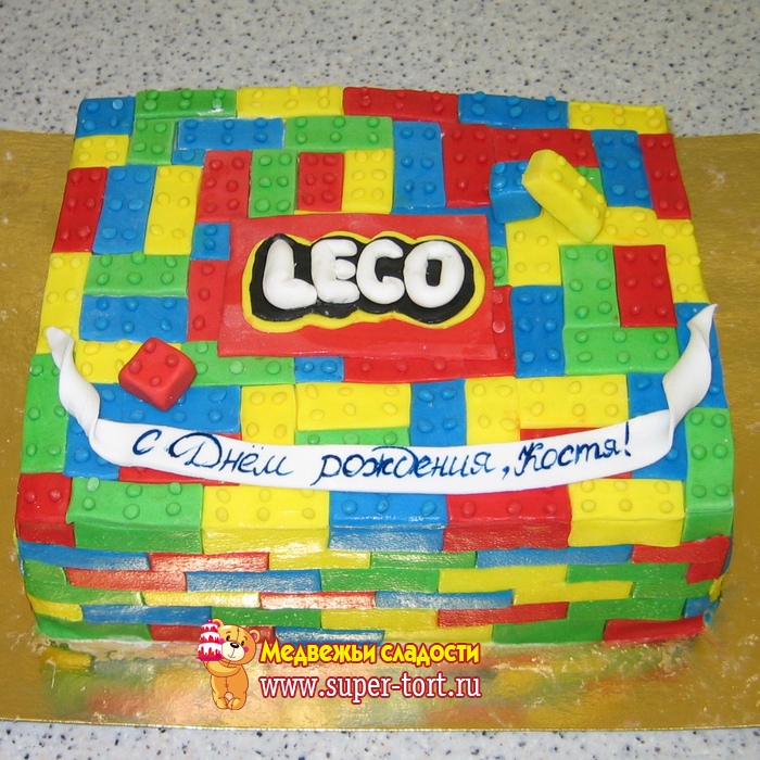 Торт Lego на заказ Москва